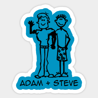 Adam + Steve Sticker